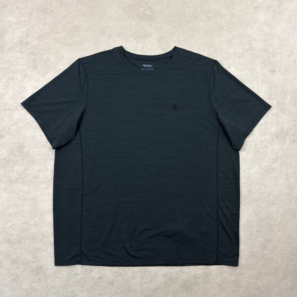 Fjallraven Abisko Lite T Shirt Mens XXL Green Base Layer Crewneck Lightweight